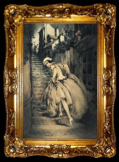 framed  Louis Lcart The Beauty of Montmartre, ta009-2